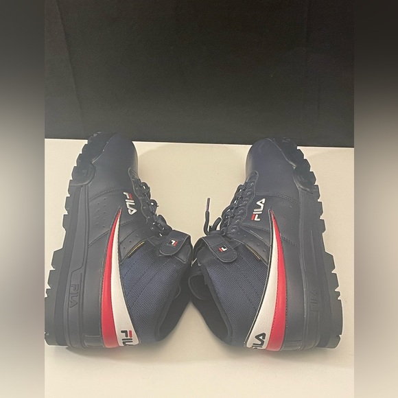FILA MEN’S FLAT HEEL HIKING BOOTS, NAVY WHITE RED F 13 WEATHER TECH SIZE 13 - Picture 6 of 10